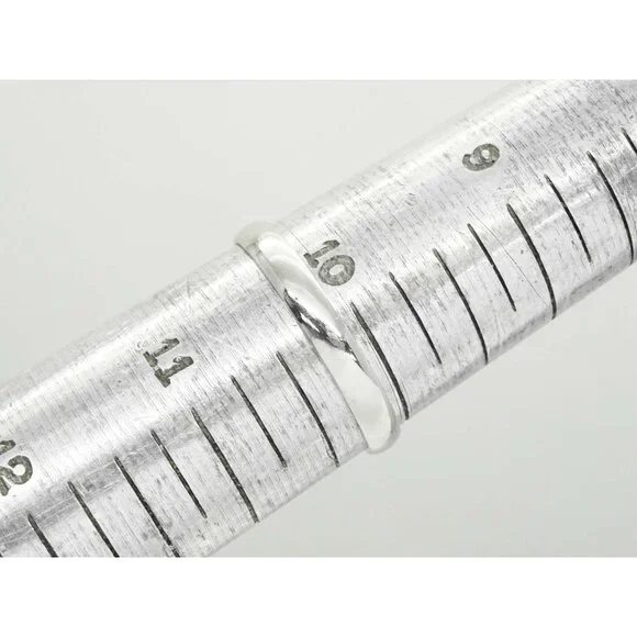 Tessler & Weiss Thin 3mm Wide Wedding Band Ring Platinum Size 10.25 - Picture 3 of 6